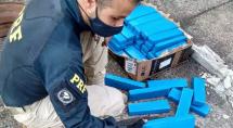 Motorista é preso ao transportar mais de 800 kg de droga dentro de pneus