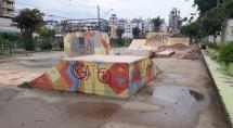 Pista de skate, na região central da cidade, passa por modernização