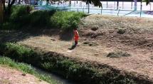 Prefeitura inicia capina e roçada às margens do rio Betim Prefeitura inicia capina e roçada às margens do rio Betim